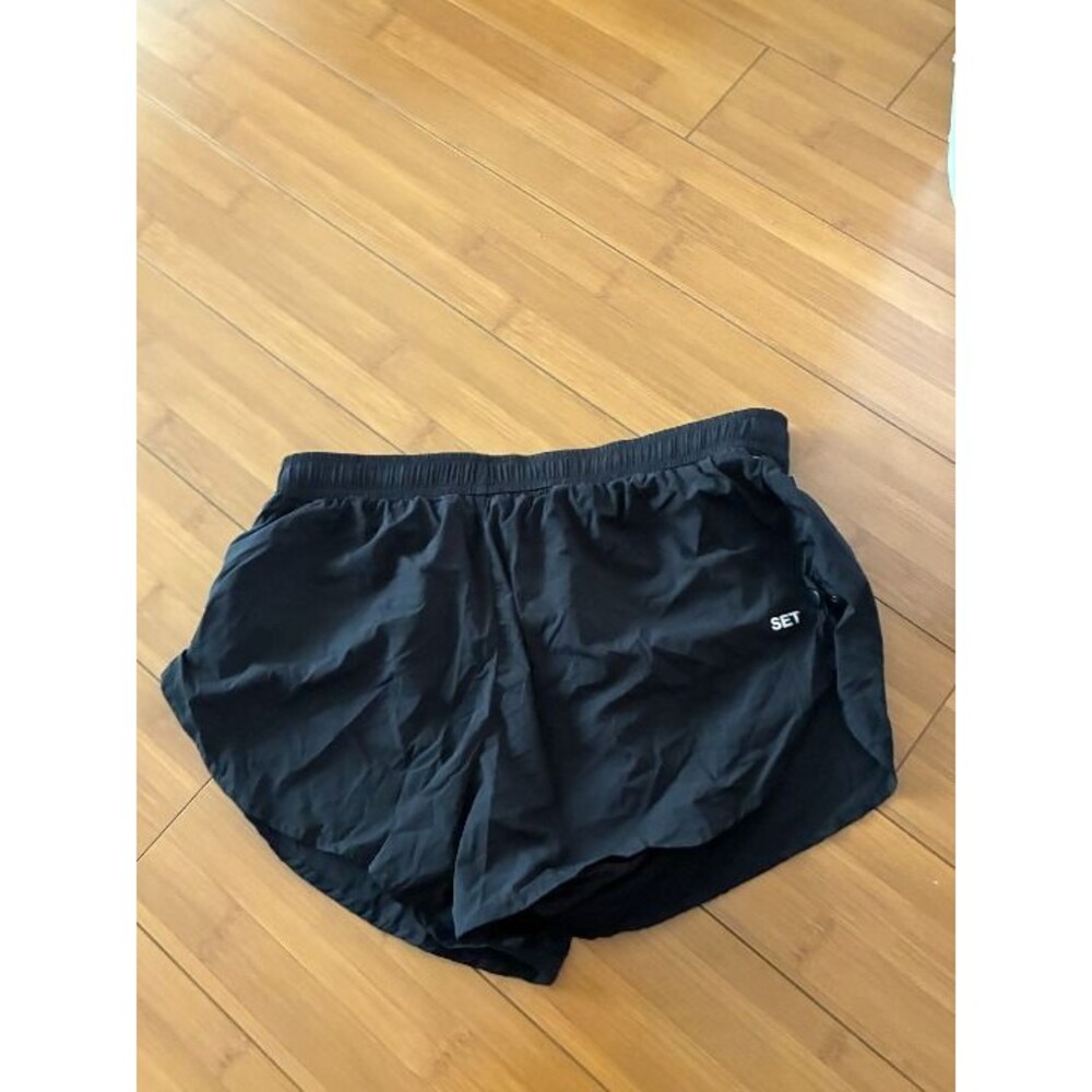 SET Black Athletic Shorts Women's Running Shorts Medium
